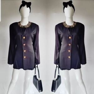 Vintage Blazer with Embroidery and Luxe Buttons